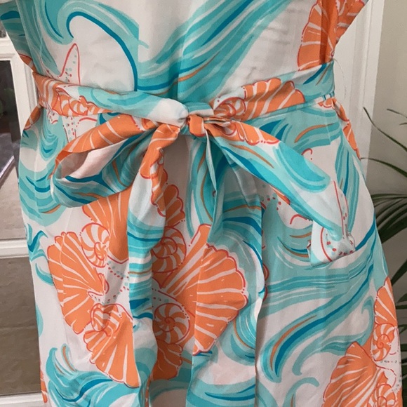 🔥SALE!🔥Lilly Pulitzer Off-Shoulder Silk Dress - Picture 4 of 6